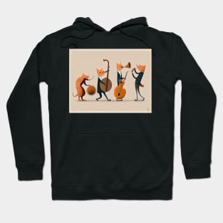 Cats Playing Jazz Hoodie